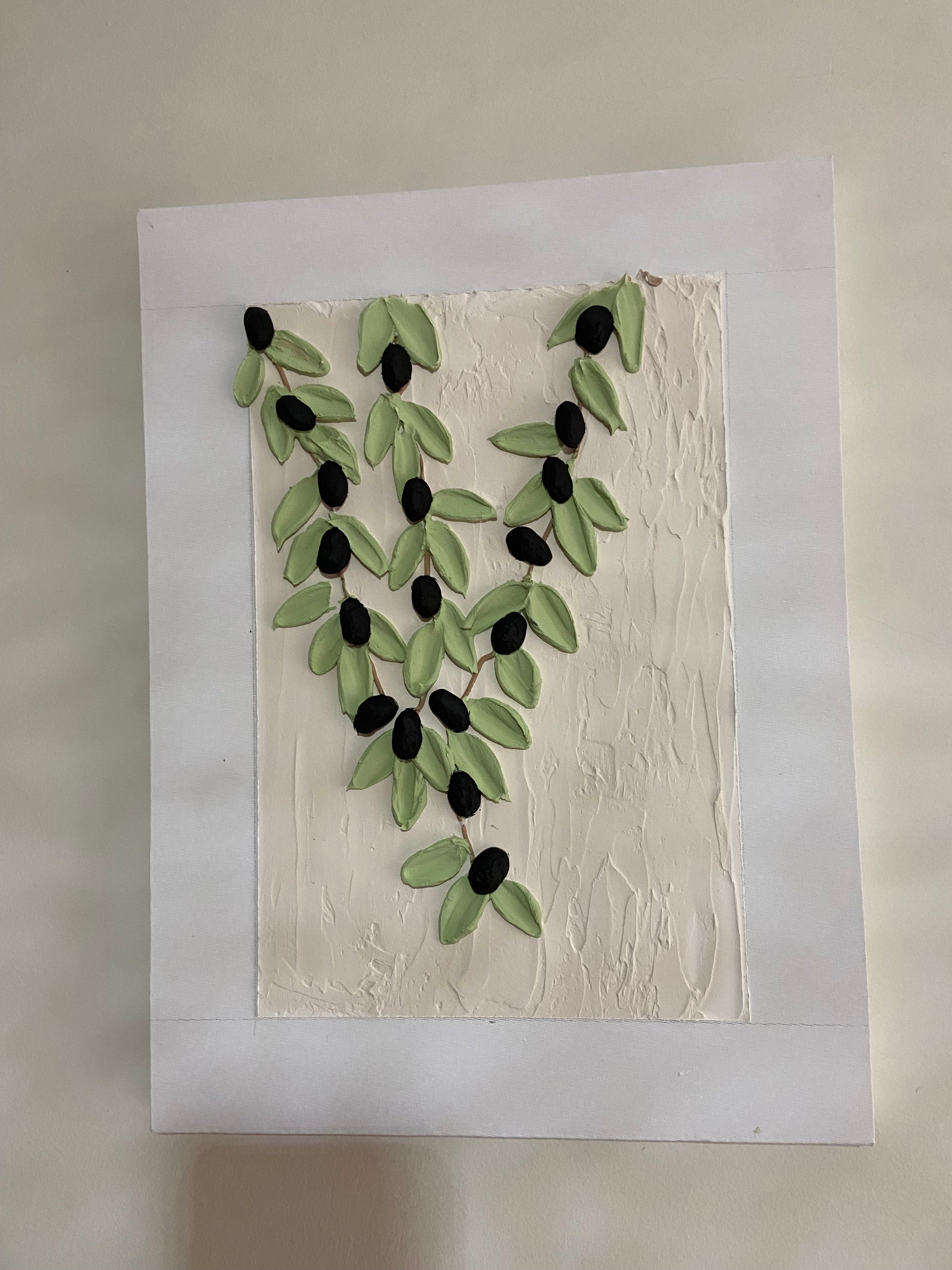 Zeytin dalları rölyef tablo